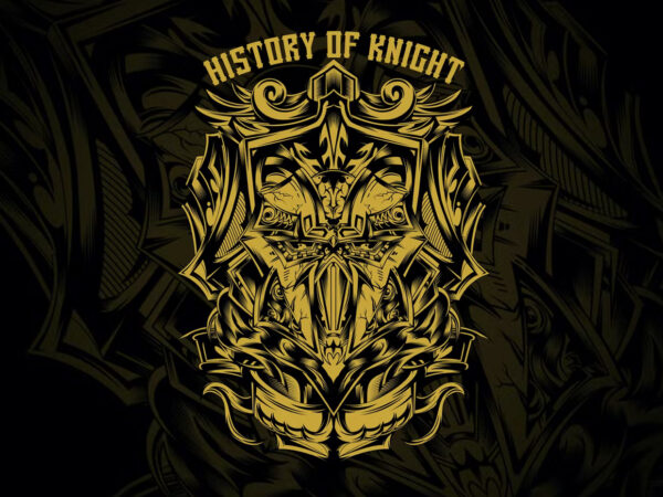 History of knight t-shirt design