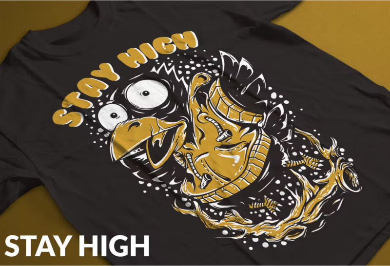 Stay High T-Shirt Design