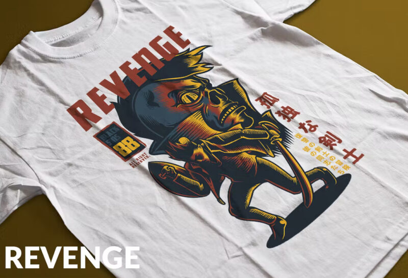 Revenge T-Shirt Design Template