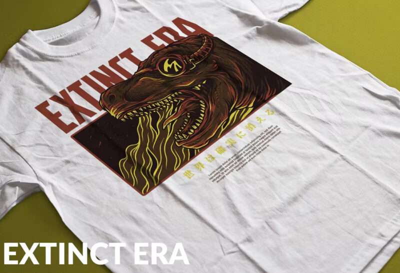 Extinct Era T-Shirt Design