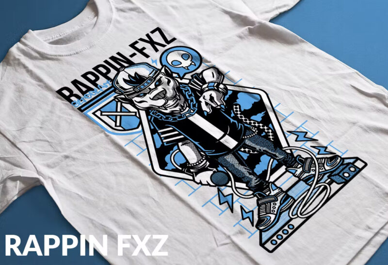 Rappin FXZ T-Shirt Design Illustration