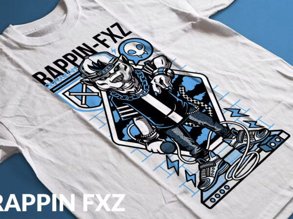 Rappin fxz t-shirt design illustration