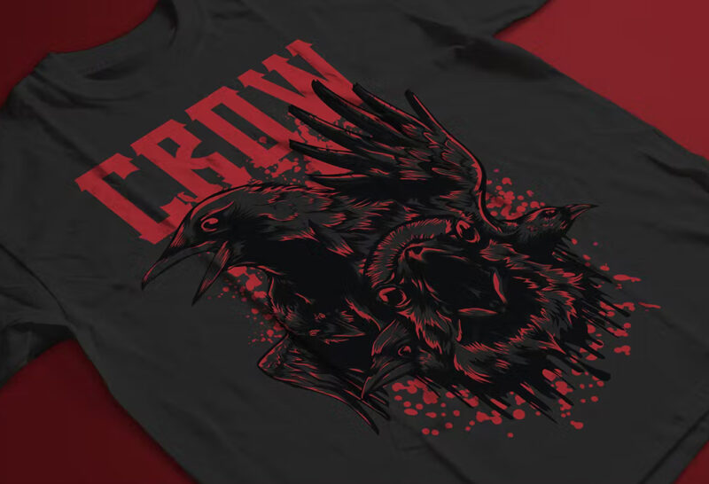 The Crow Premium T-Shirt Design