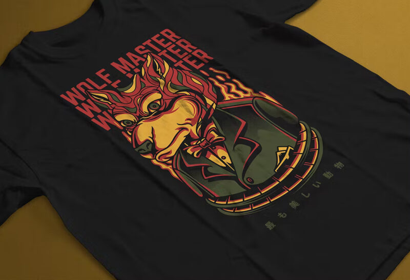 Wolf Master T-Shirt Design