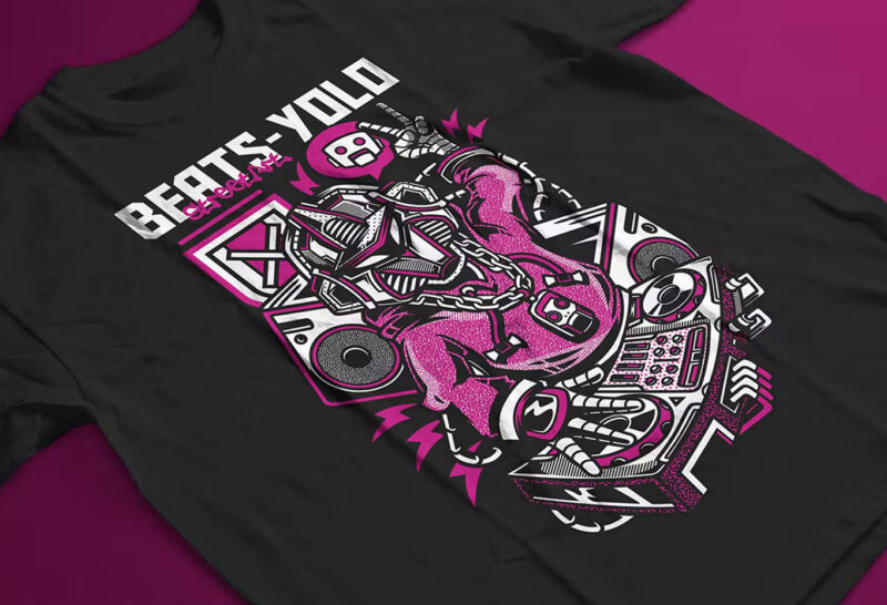 Beats Yolo T-Shirt Design Great Illustration