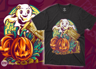 Happy Halloween Illustration graphic t shirt