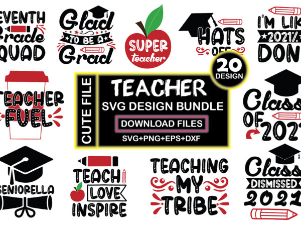 Teacher svg design bundle