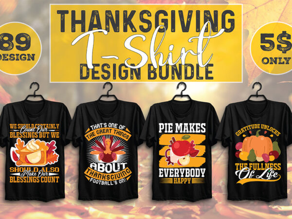 Thanksgiving t-shirt design bundle