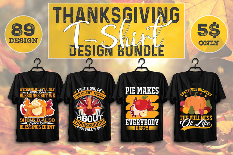 Thanksgiving T-shirt Design Bundle