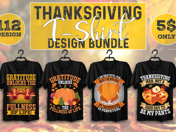 Thanksgiving t-shirt design bundle