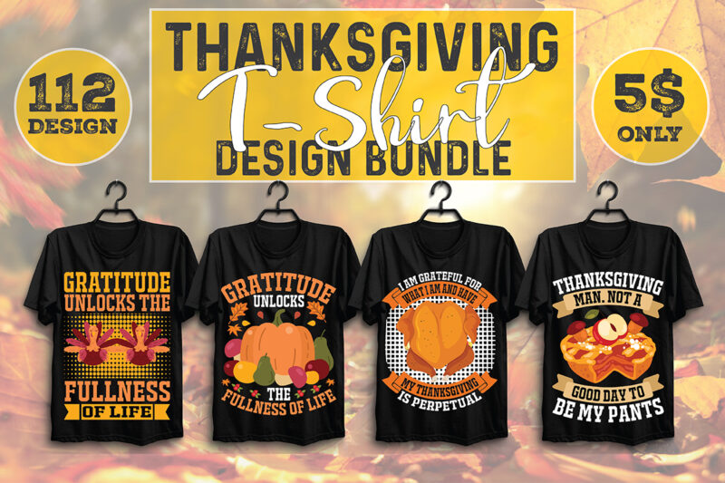 Thanksgiving T-shirt Design Bundle