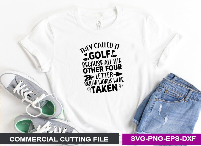 Golf SVG T shirt Design Bundle