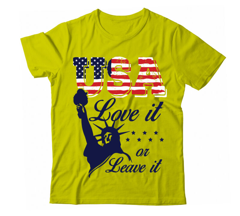 Usa love it or leave it PNG & SVG vector for print-ready t-shirts design