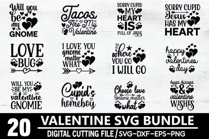 Valentine Day svg bundle t shirt vector art