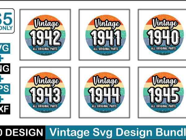 Vintage svg design bundle