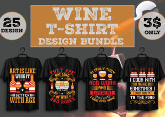 Wine T-Shirt Design Bundle