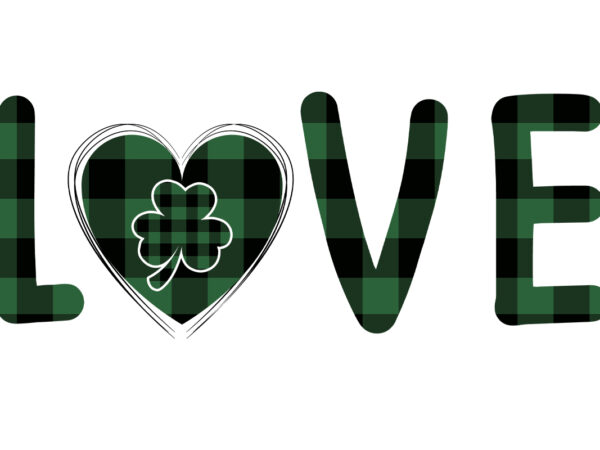 Love st patrick day design