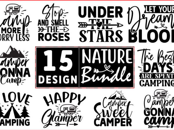 Camping svg design bundle