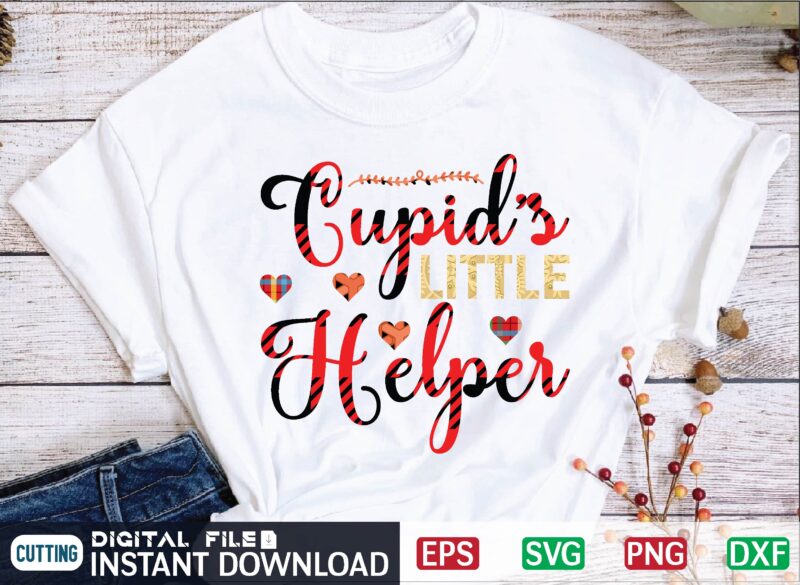 Cupid’s Little Helper t shirt design template Valentine Svg Bundle, Svg Cricutsvg Bundlesvalentines Day Svg, Love Svg, Cut File For Cricut.silhouette, Sublimation Designs Downloads, Romantic Svg Bundle, Valentines Day Quote