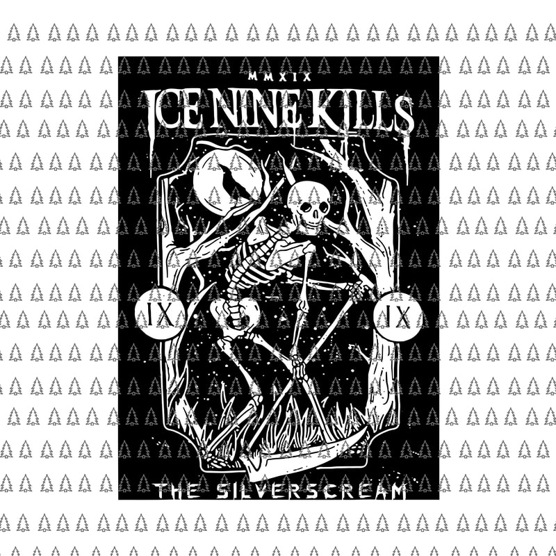 ice nine kills silver scream t shirt