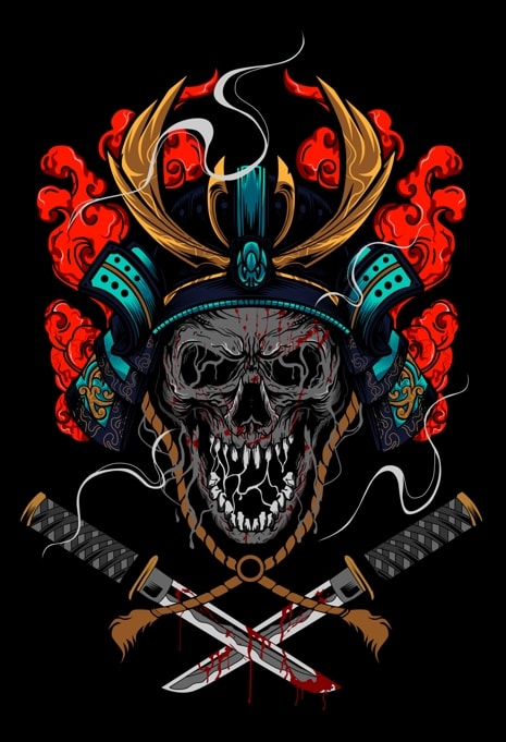 Ronin Skull - Buy t-shirt designs