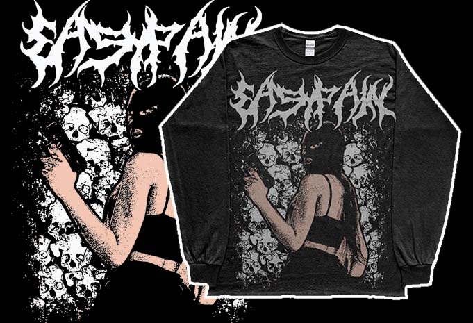 Alternative grunge goth punk gothic cyberpunk streetwear aesthetic tshirt design artwork png