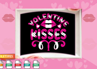 Valentine Kisses t shirt vector art