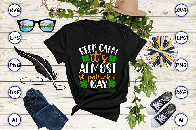 ST. Patrick’s Day PNG & SVG Vector 20 T-Shirt Design Bundle png & SVG vector for print-ready t-shirts design, St. Patrick's day SVG Design SVG eps, png files for cutting