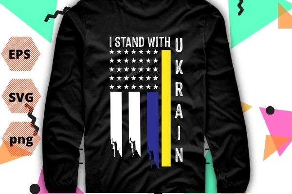 I stand with ukraine vintage usa american flag t-shirt design vector editable, i stand with ukraine, vintage, usa, american flag, t-shirt design, vector editable,