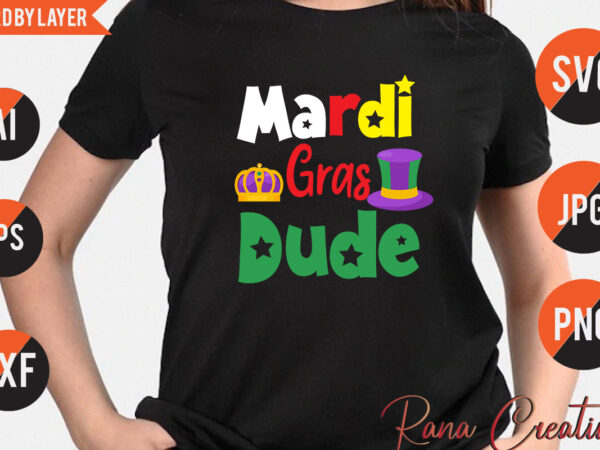 Mardi gras dude svg design