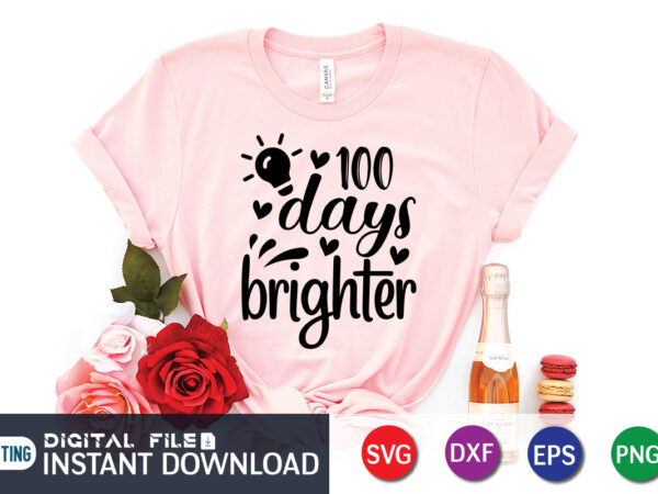 100 days bright shirt, 100 Days of School Shirt print template, Second ...