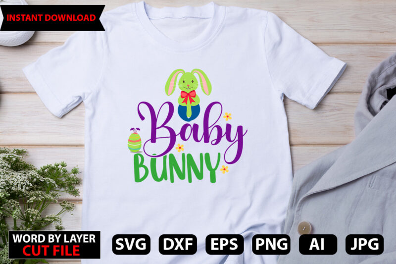 The bunny made me do it Easter Toddler Sublimation shirt Only