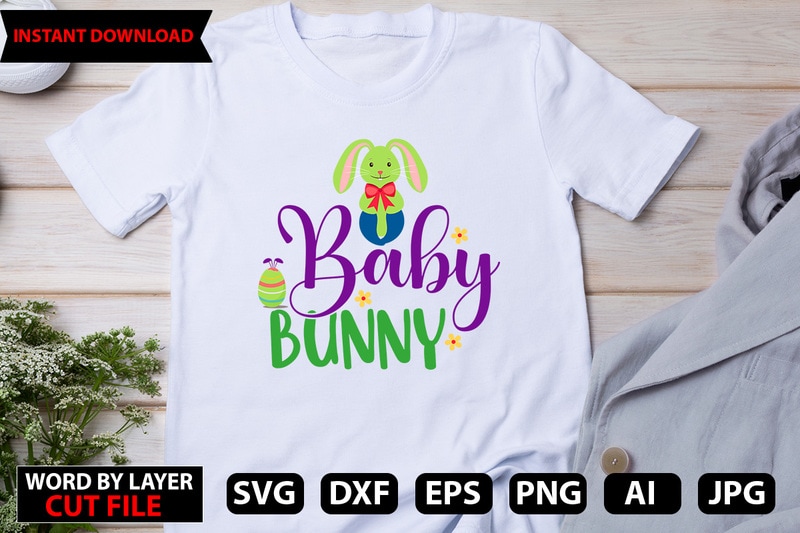 Baby Bunny t-shirt design,Honey Bunny SVG, Baby Easter SVG, Newborn Svg ...