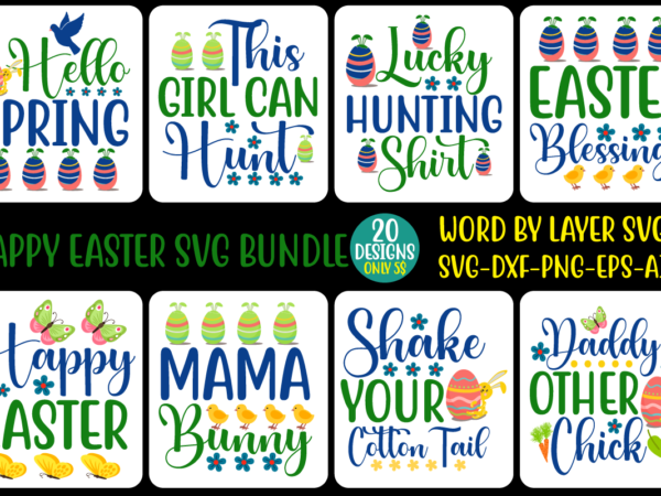 Happy easter svg bundle graphic t shirt