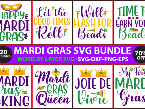 Mardi Gras SVG Bundle - Buy t-shirt designs