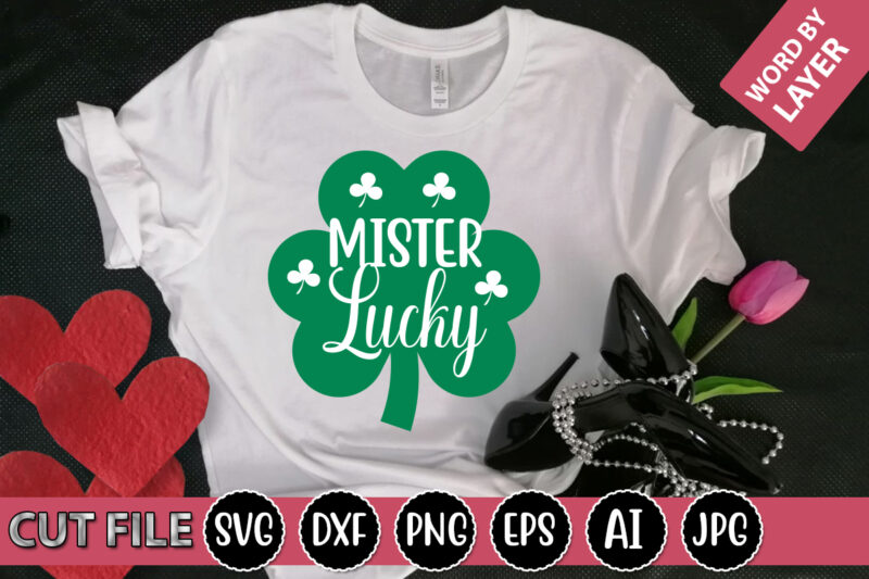 Mister Lucky SVG Vector for t-shirt