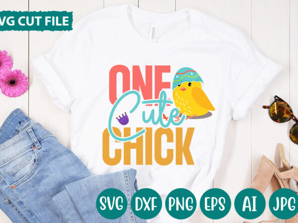 One cute chick svg vector for t-shirt