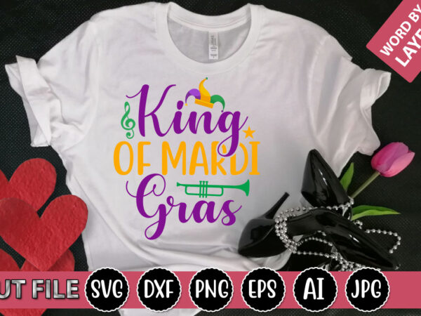 King of mardi gras svg vector for t-shirt