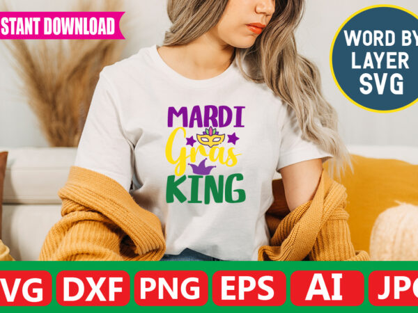 Mardi gras king t-shirt design