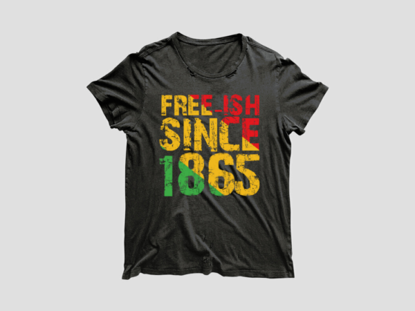 Black history month freeish since 1865 diy crafts svg files for cricut, silhouette sublimation files t shirt template