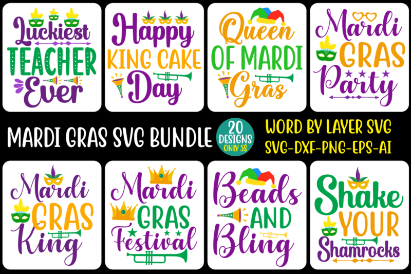 Mardi Gras Patches Png Sublimation Design Bundle, Mardi Gras