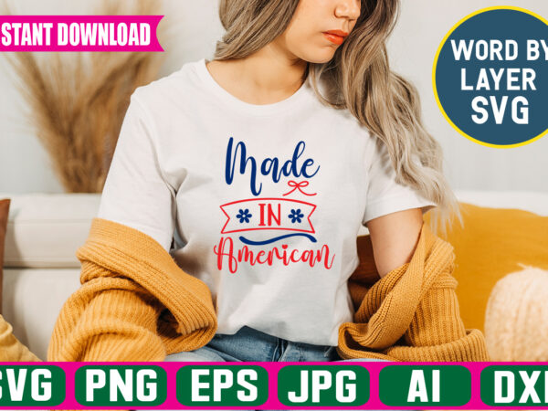 Made in american t-shirt design