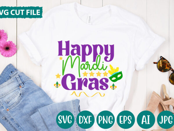 Happy mardi gras svg vector for t-shirt