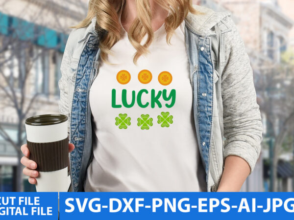 Lucky t shirt design,lucky svg