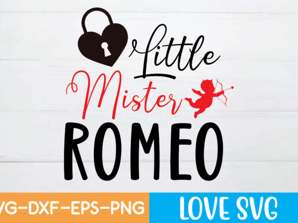 Little mister romeo t shirt design