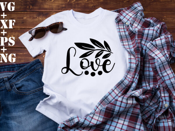 Love t shirt vector graphic