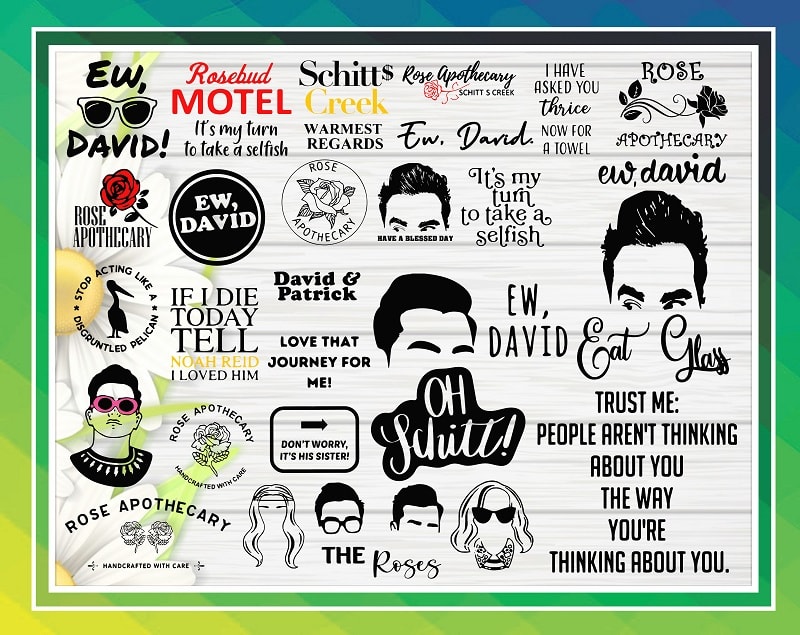 150+ Designs Schitt's Creek Svg Mega Bundle, David Rose Svg, Ew Covid ...