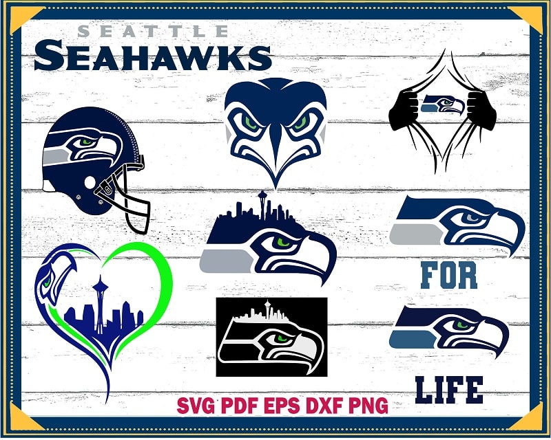 Seattle Seahawks Logo Clipart Silhouette SVG  Creative Design Maker –  Creativedesignmaker