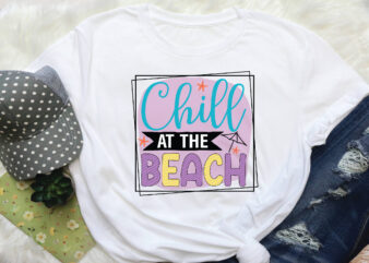 chill at the beach sublimation t shirt vector file