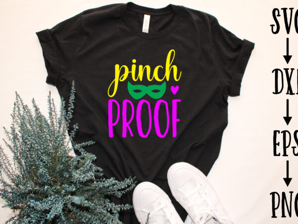 Pinch proof t shirt illustration